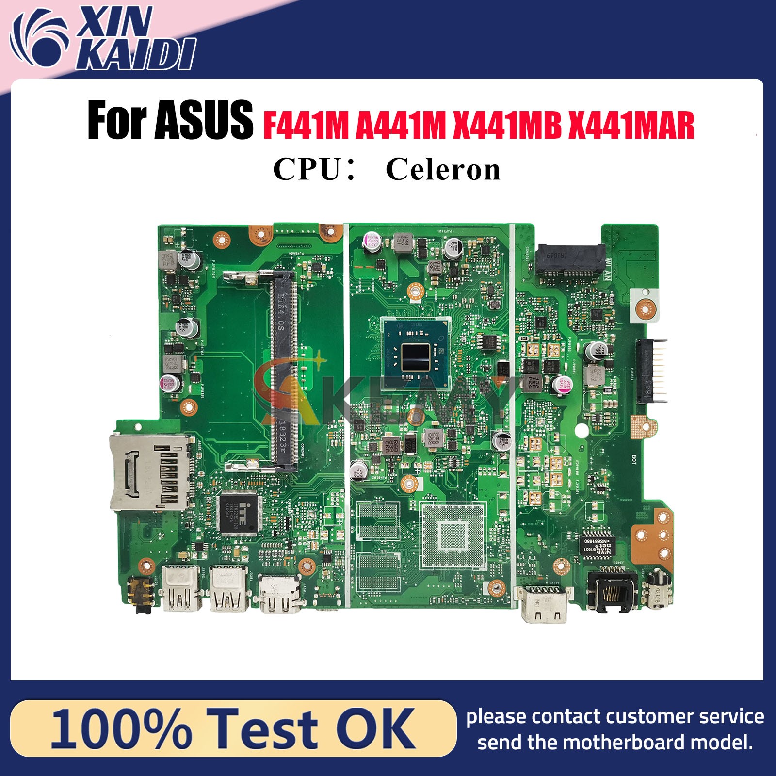X441MA Motherboard For ASUS X441MA A441M X441MAR X441MB F441M Mainboard W/CPU
