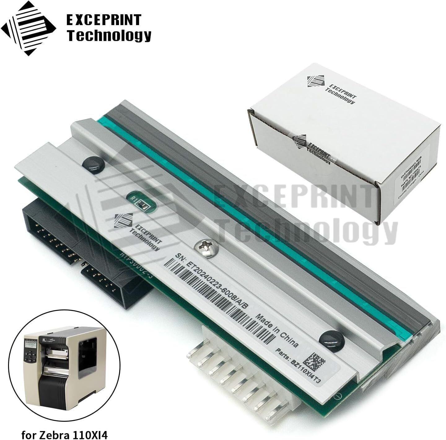 ✅ P1004232 Printhead for Zebra 110Xi4 105SL Plus Thermal Label Printer 300dpi ✅