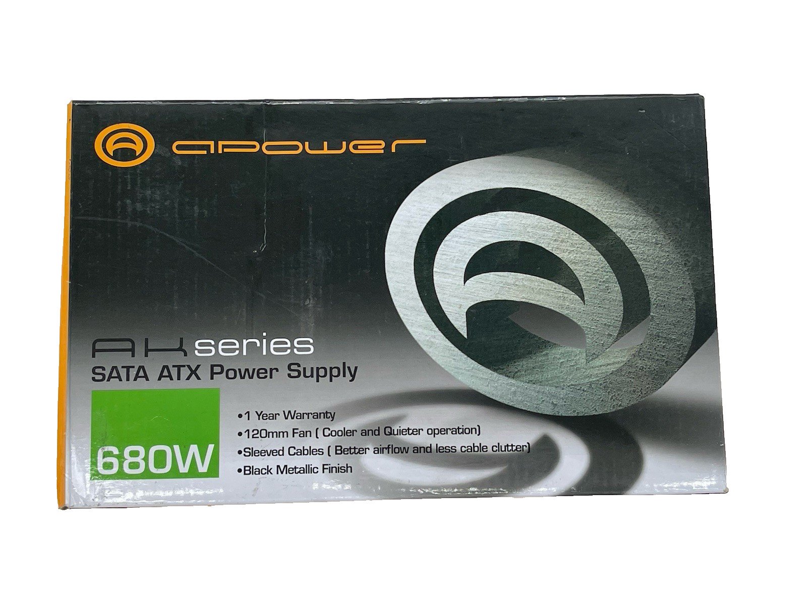 A-power Ak680 680 Watt Atx Computer Power Supply Sata Pci express 12V