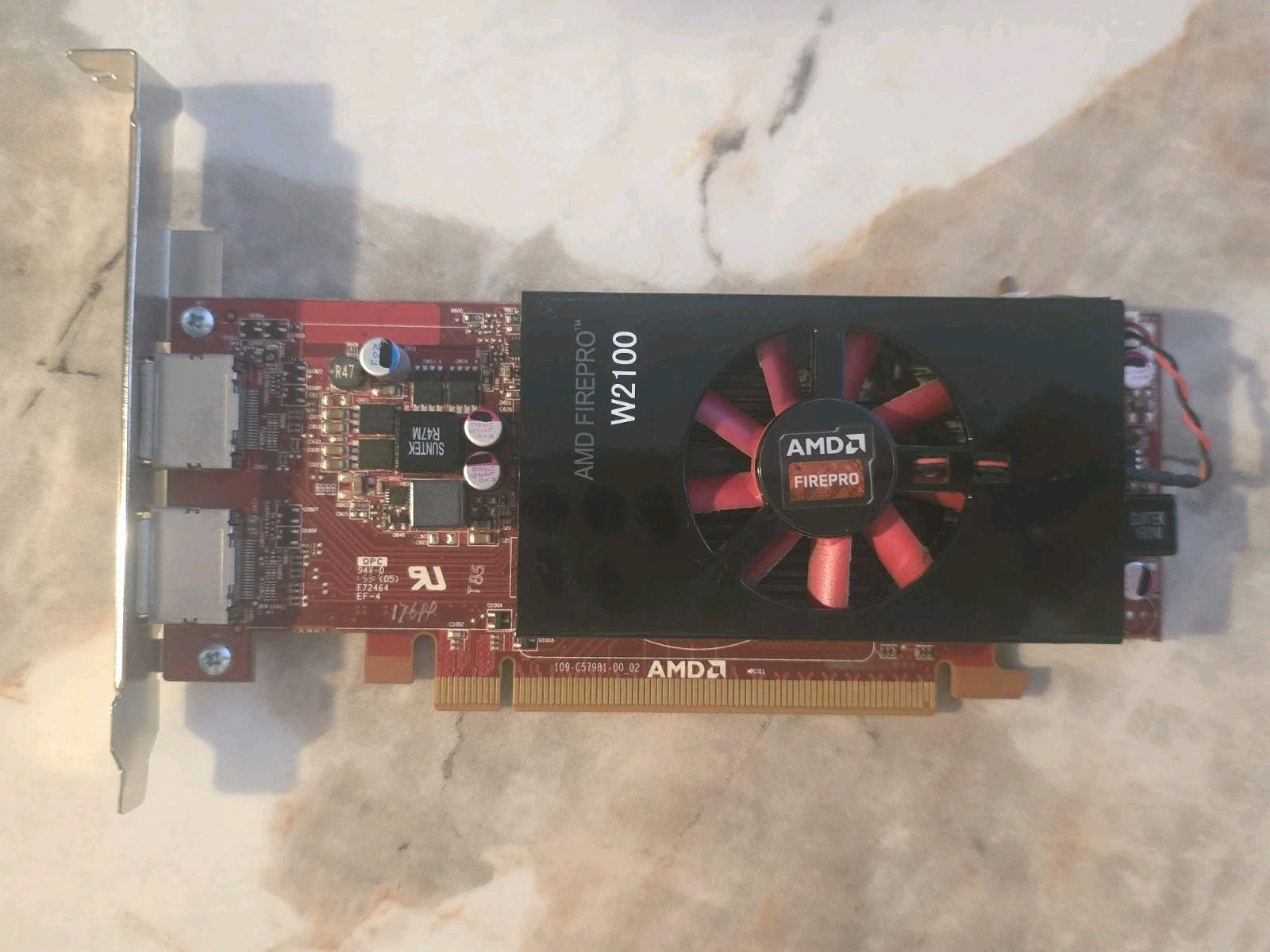 AMD FirePro W2100 2GB GDDR3 PCIe x16 Workstation Graphics Card 2x DisplayPort...