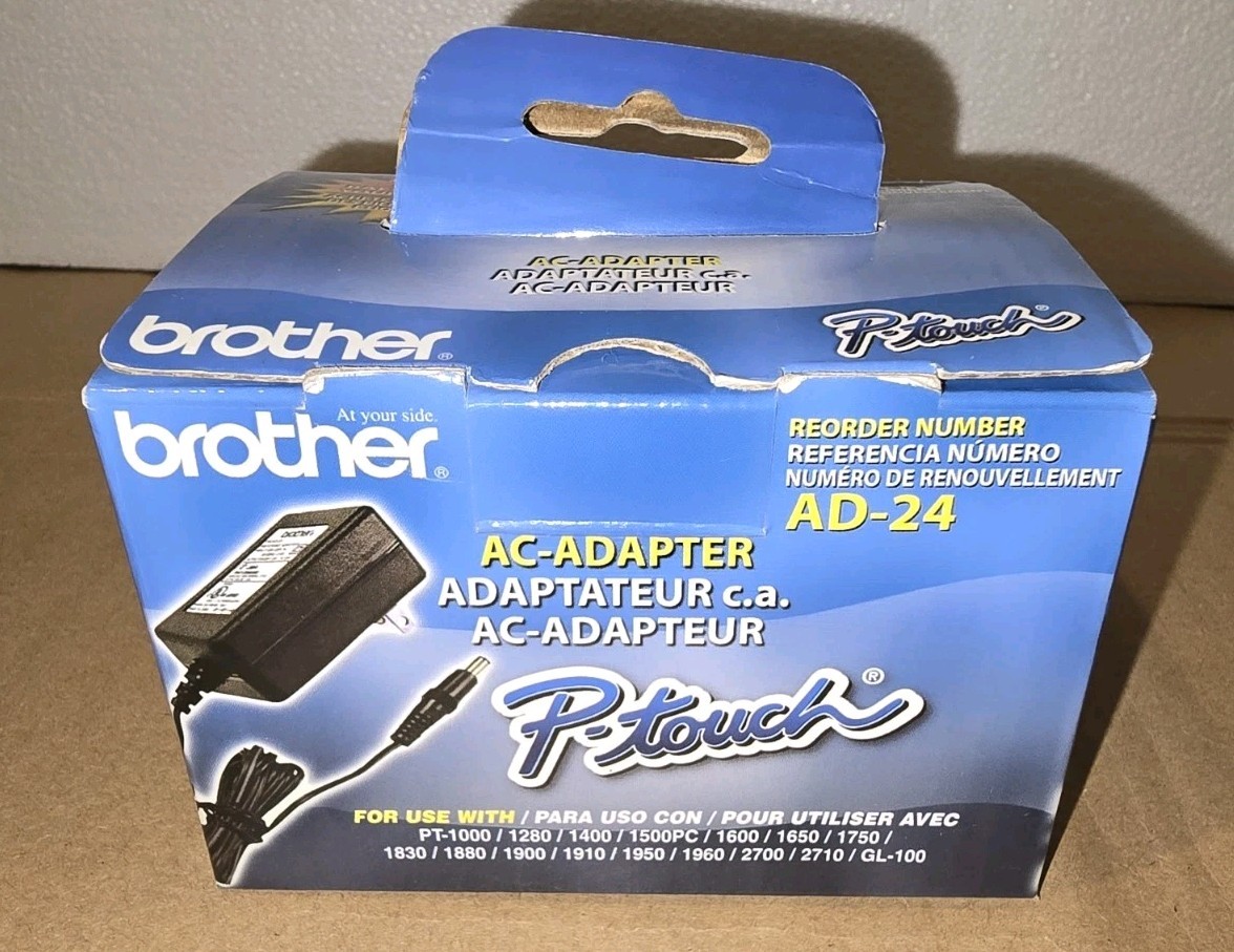 Brother AD-24-US P-Touch Label Maker AC Adapter Brand New