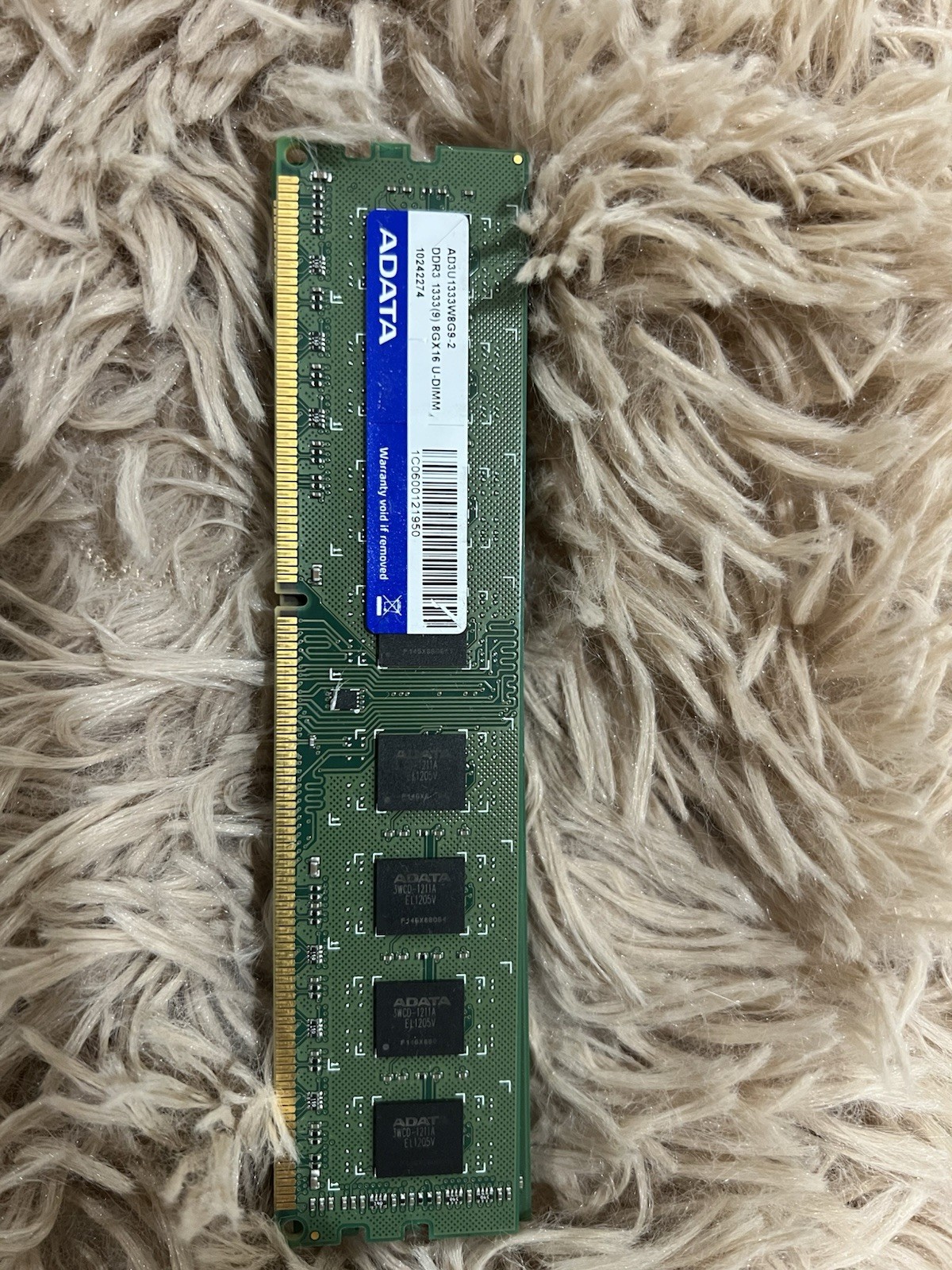 ADATA 8GB DDR3 1333MHz Desktop RAM – Tested Working – Good Condition