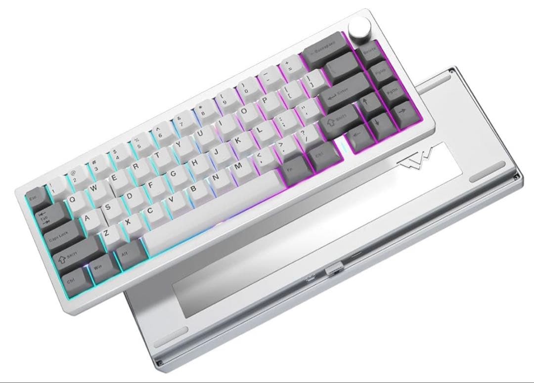 YUNZII AL68 Mechanical Keyboard AL68 68-Key Wireless Gaming Keyboard TKL White