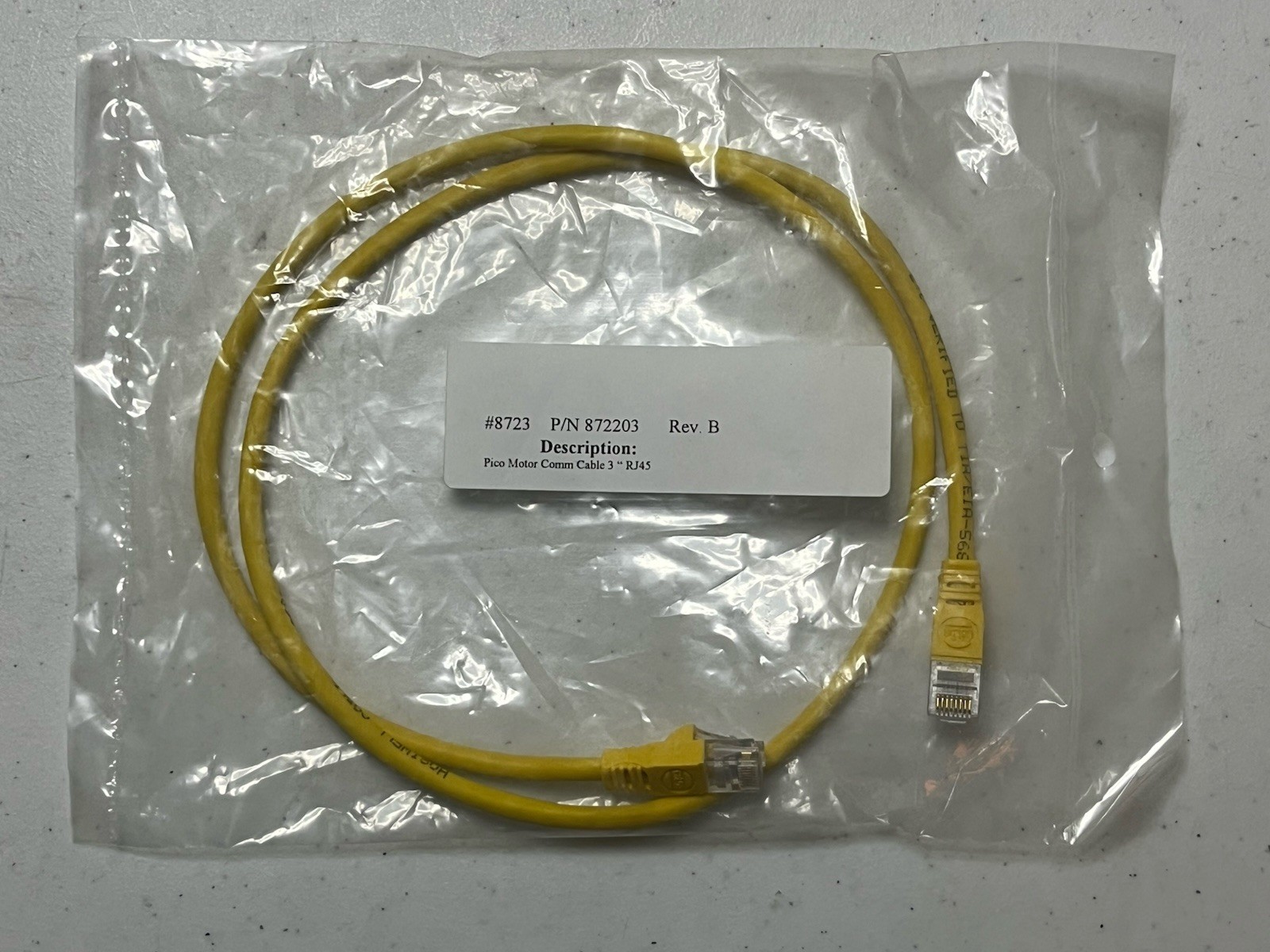 New Focus 8723 Picomotor Comm Cable 3ft RJ45 P/N 872203 Newport NOS