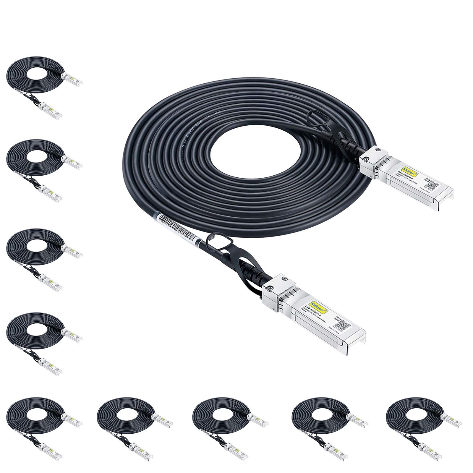 10Gtek SFP+ DAC Twinax Cable - 10GBASE-CU Passive Direct Attach Copper SFP Ca...