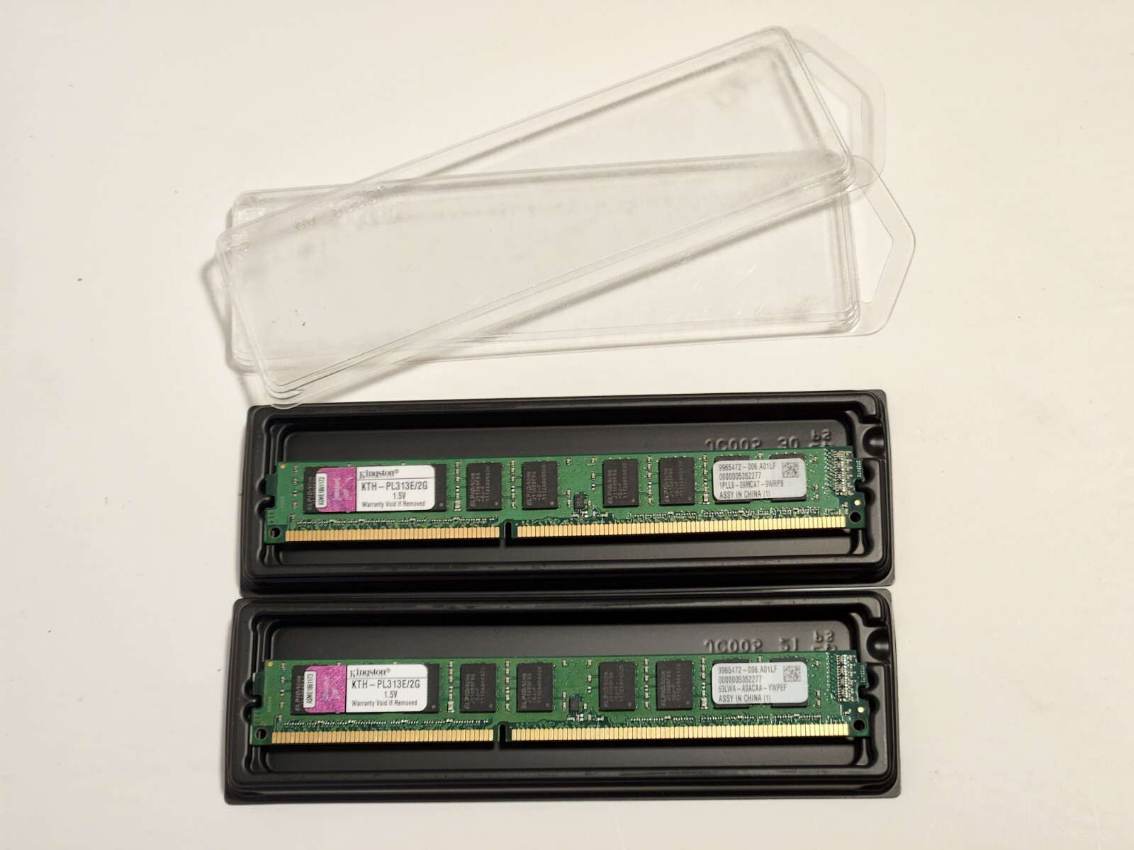 KTH-PL313E/2G Kingston 2GB Server Memory RAM 2  X2 Sticks