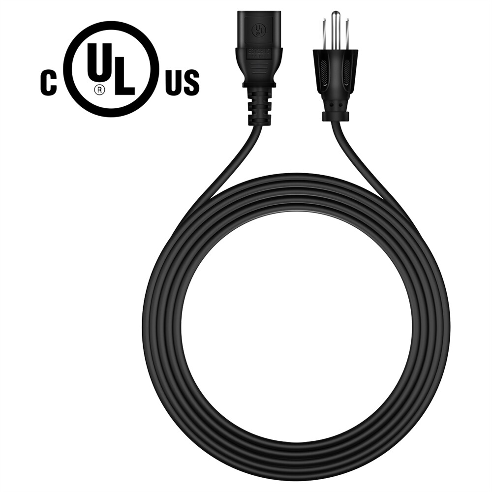 6ft UL AC Power Cord Cable For HP ProDisplay P240va desktop computer monitor US