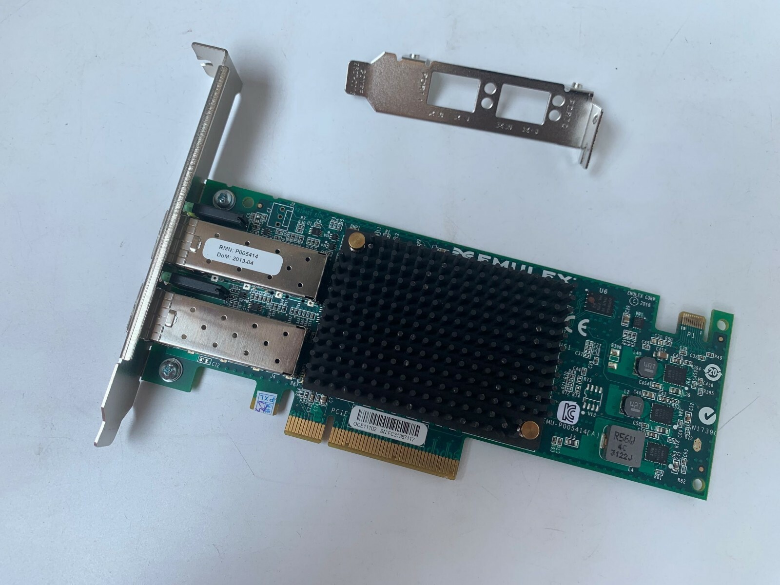 Emulex OCE11102 2-Port 10Gb SFP+ PCI-e Network Adapter P005414