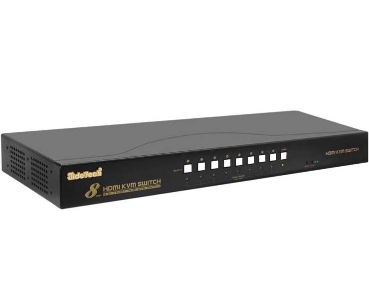 JideTech HDMI USB KVM Switch 8 Port Up to 4K@30Hz Resolution with USB