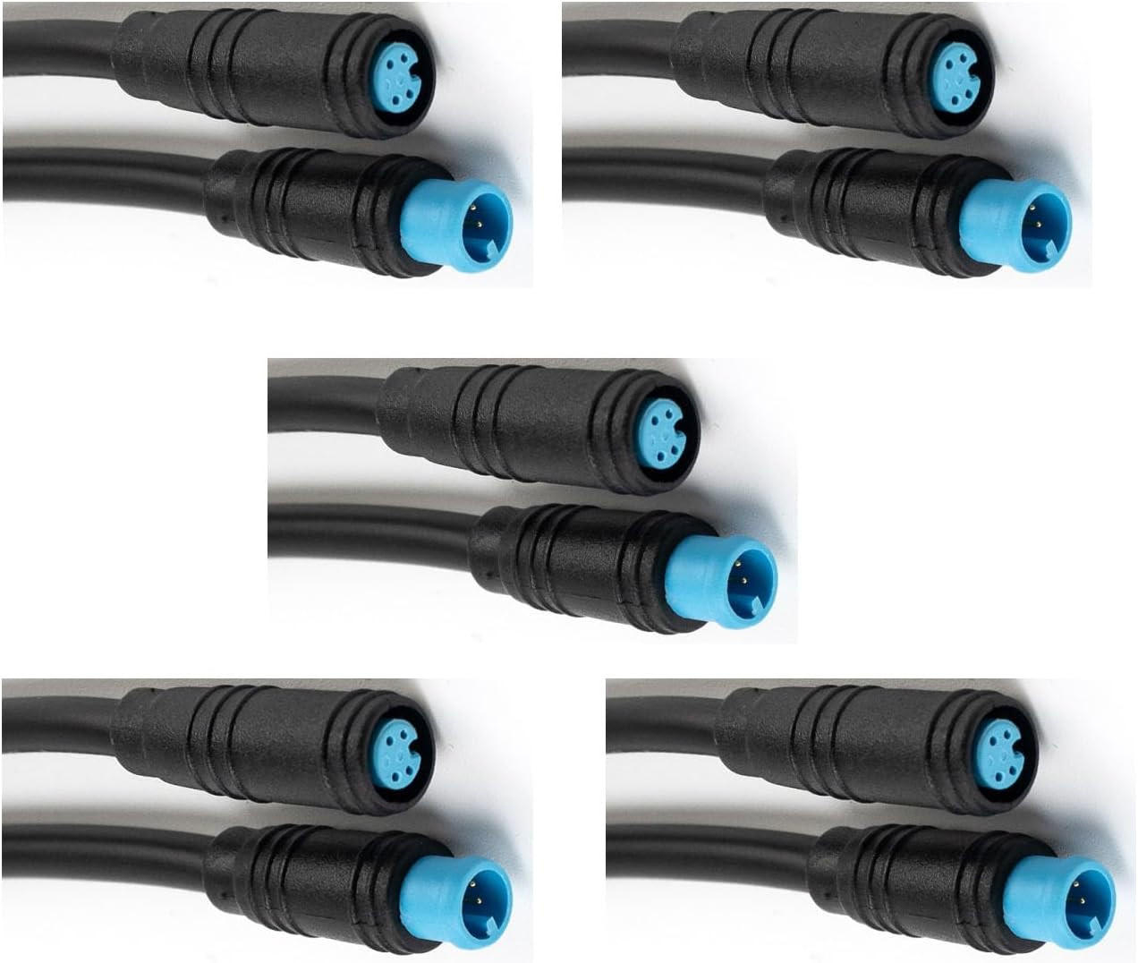 Julet 4Pin 3Pin 2Pin Male Female Waterproof Cable Electric Bike Extension Cable