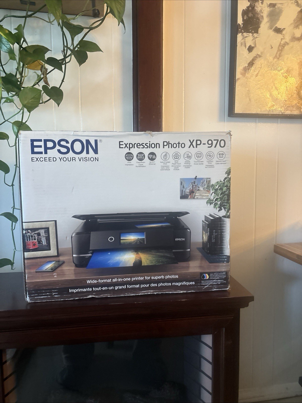 Epson Photo XP-970 Wireless Color Inkjet Printer All-In-One Open Box