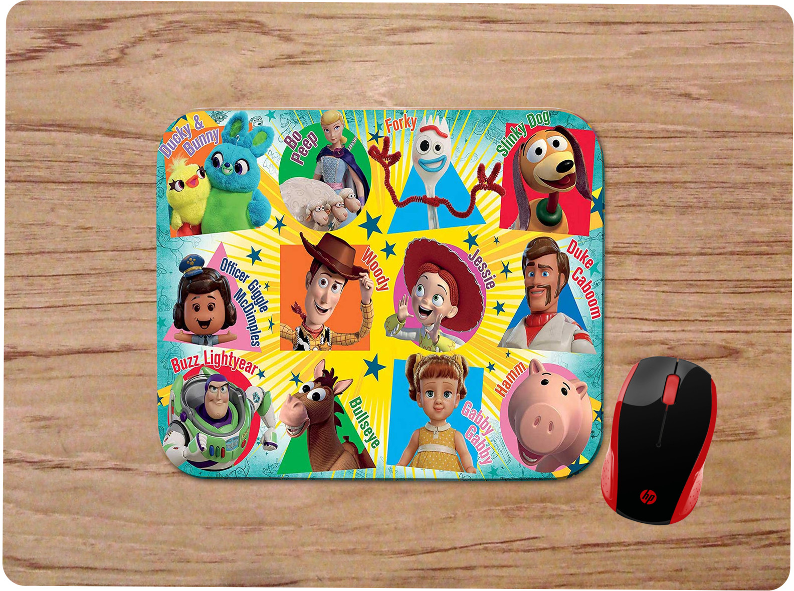 TOY STORY 4 CHARACTERS MOUSEPAD MOUSE PAD HOME OFFICE GIFT NON-SLIP BUZZ WOODY
