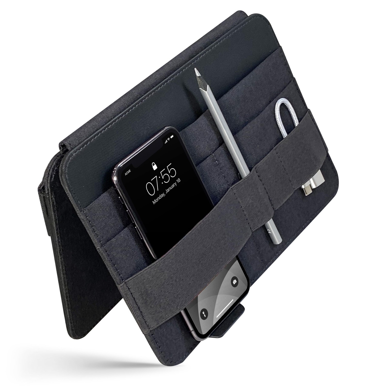 Beblau FOLD PRO Portable Tech Organizer – Attachable 13 à 15 pouces,