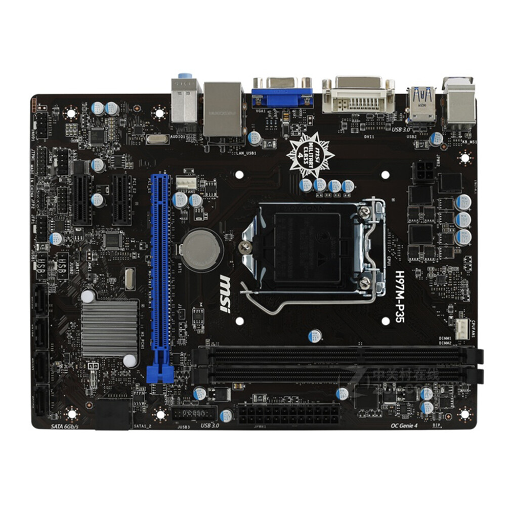 For MSI H97M-P35 Motherboard LGA 1150 DDR3 VGA+DVI Micro ATX Mainboard