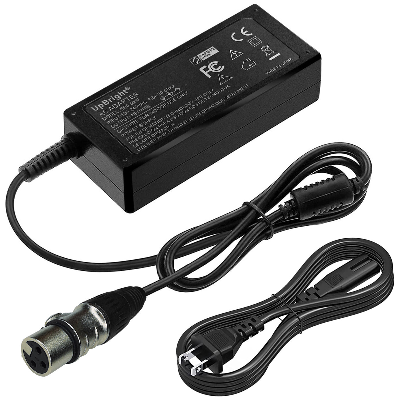 3-Pin XLR 48V AC Adapter for Aputure Amaran 150c 150W RGBWW COB LED Video Light