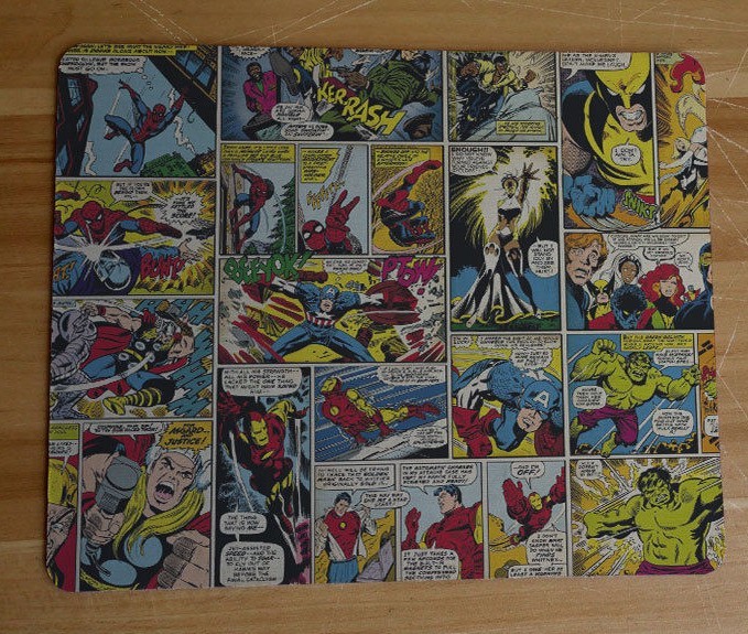Marvel Comics "AVENGERS" COMIC STRIP NON- SLIP MOUSE PAD 11.5" X 10"