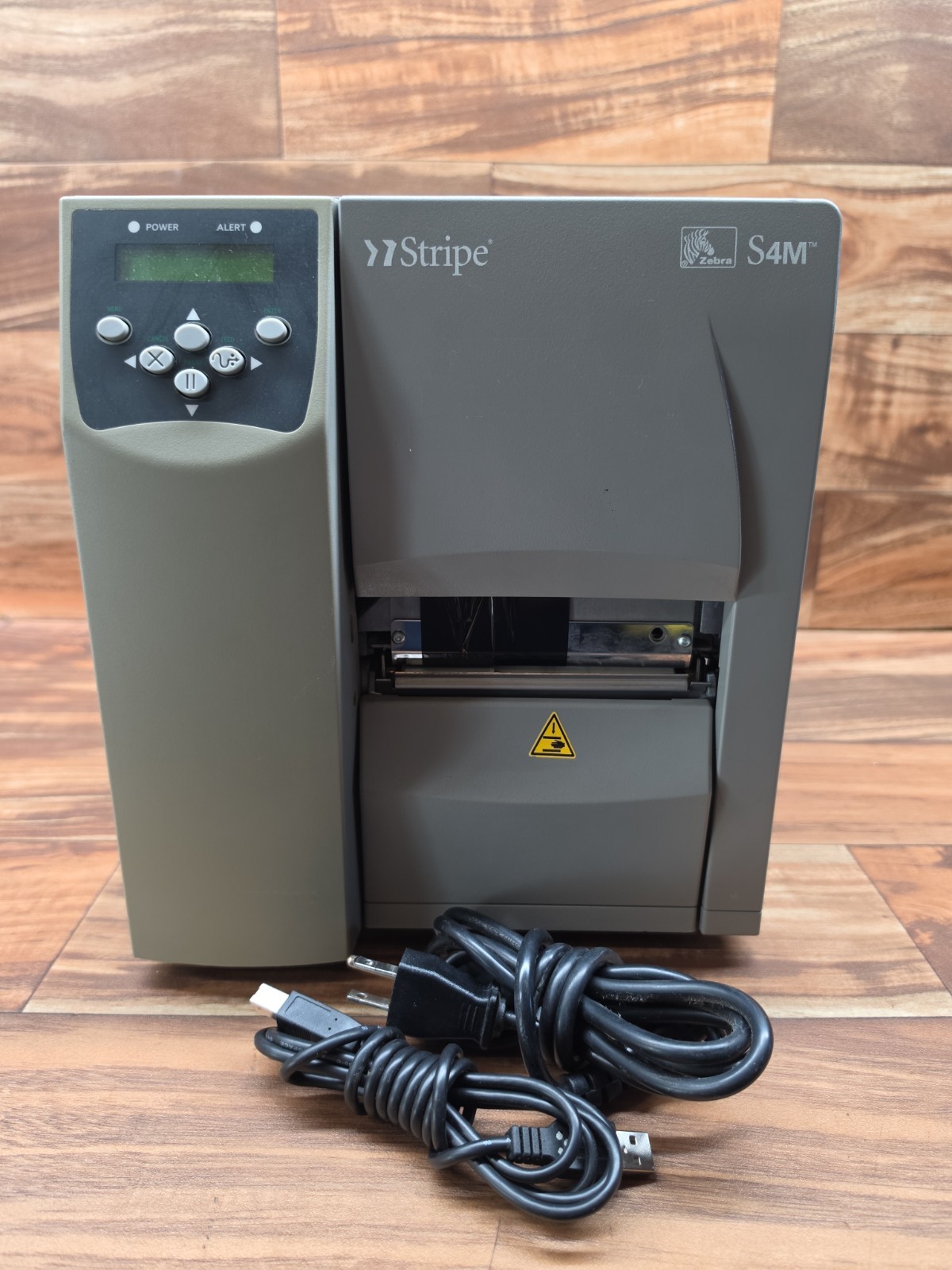 Zebra Stripe S4M Parallel USB Serial Thermal Transfer Label Printer