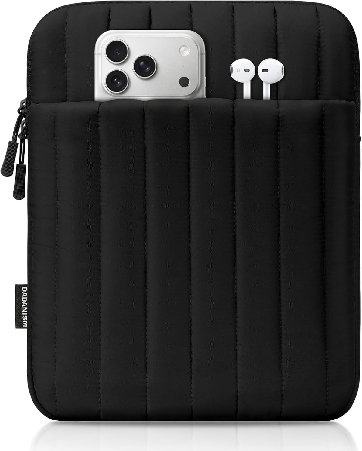 9-11 Inch Puffy Tablet Sleeve Bag Padded Carrying Case, Black