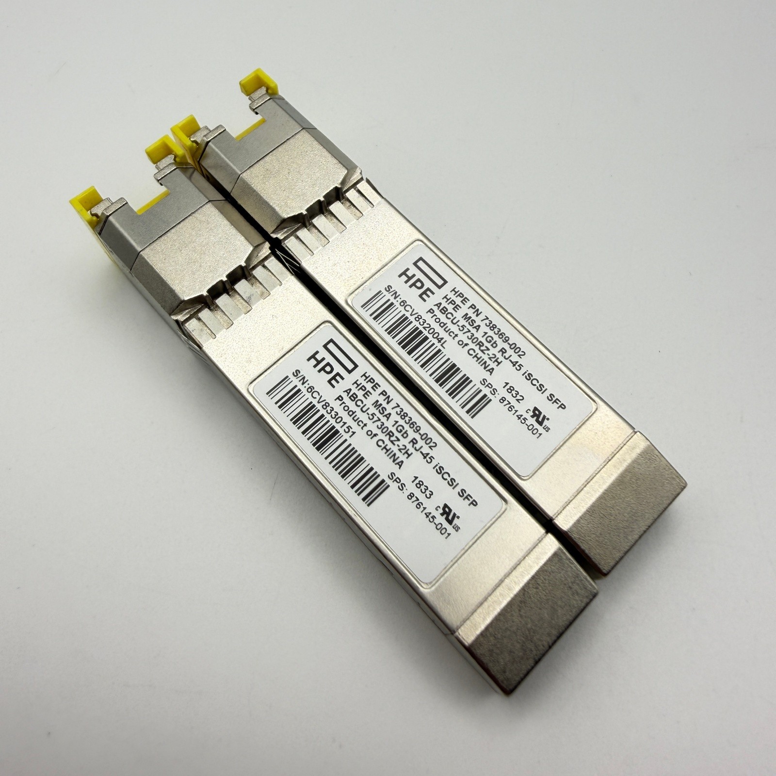 HPE 738369‑002 1Gb RJ45 iSCSI SFP Transceiver 876145‑001 HPE MSA Storage Array