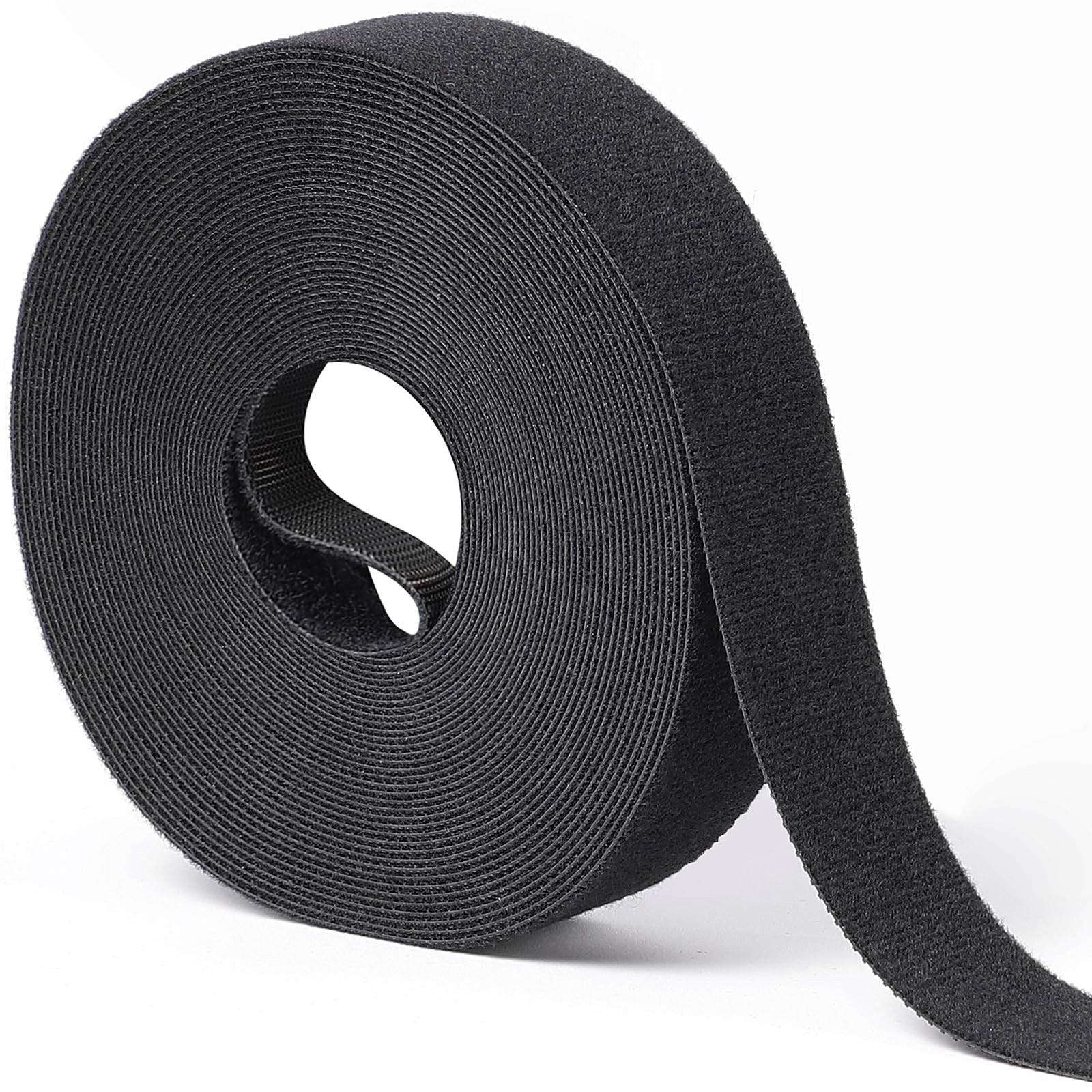 1 Inch x 30 Ft Double Sided Hook Loop Roll Reusable Self Gripping Fastener