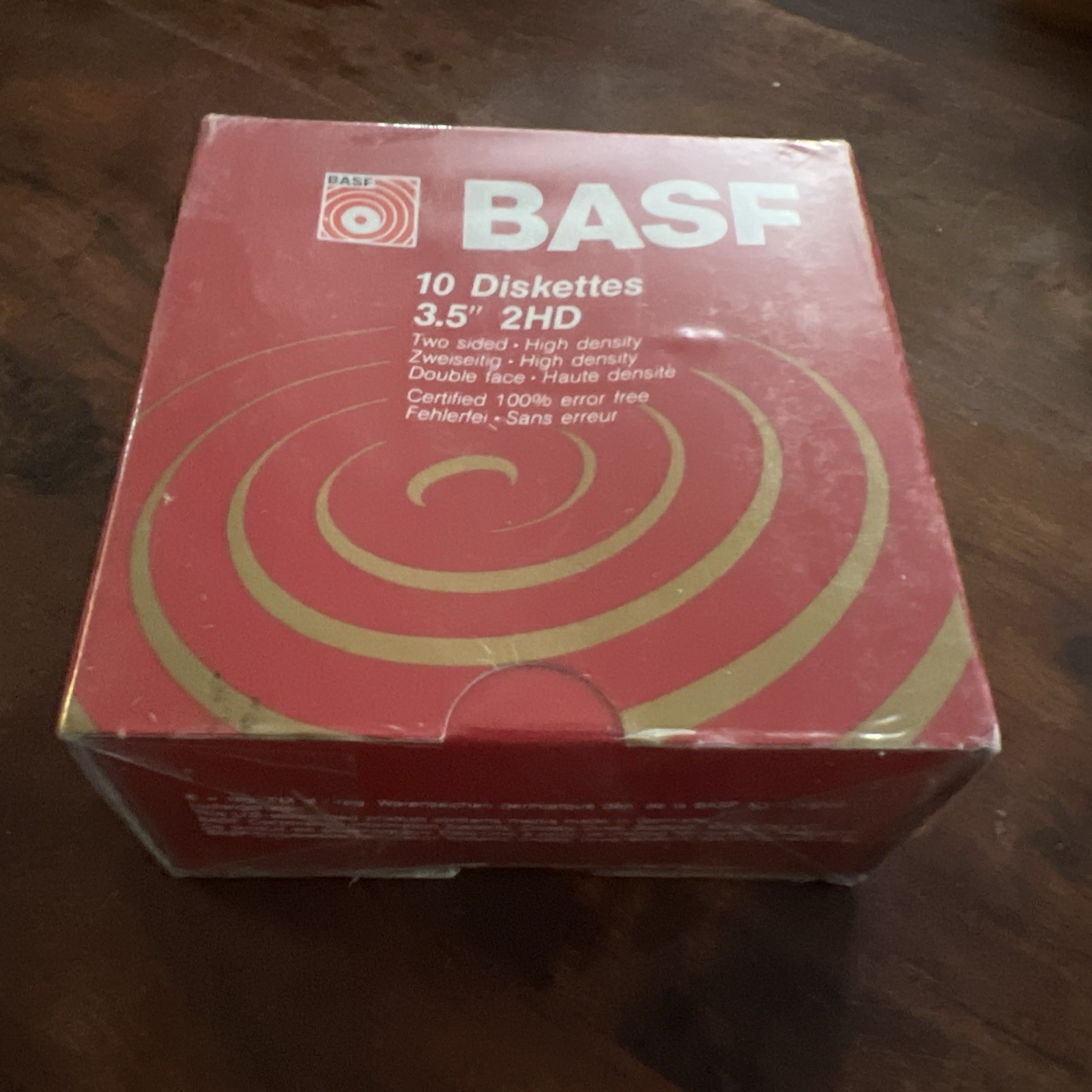 10 Pack BASF 2HD High Density  3.5" Inch Floppy Disks / Diskettes New