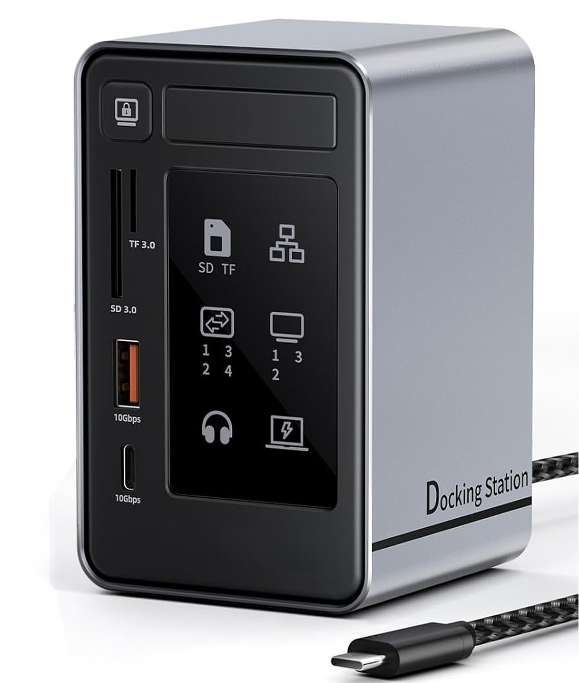 USB-C Docking Stastion - 2-HDMI, DisplayPort, 100-Watt Power, Gigabit