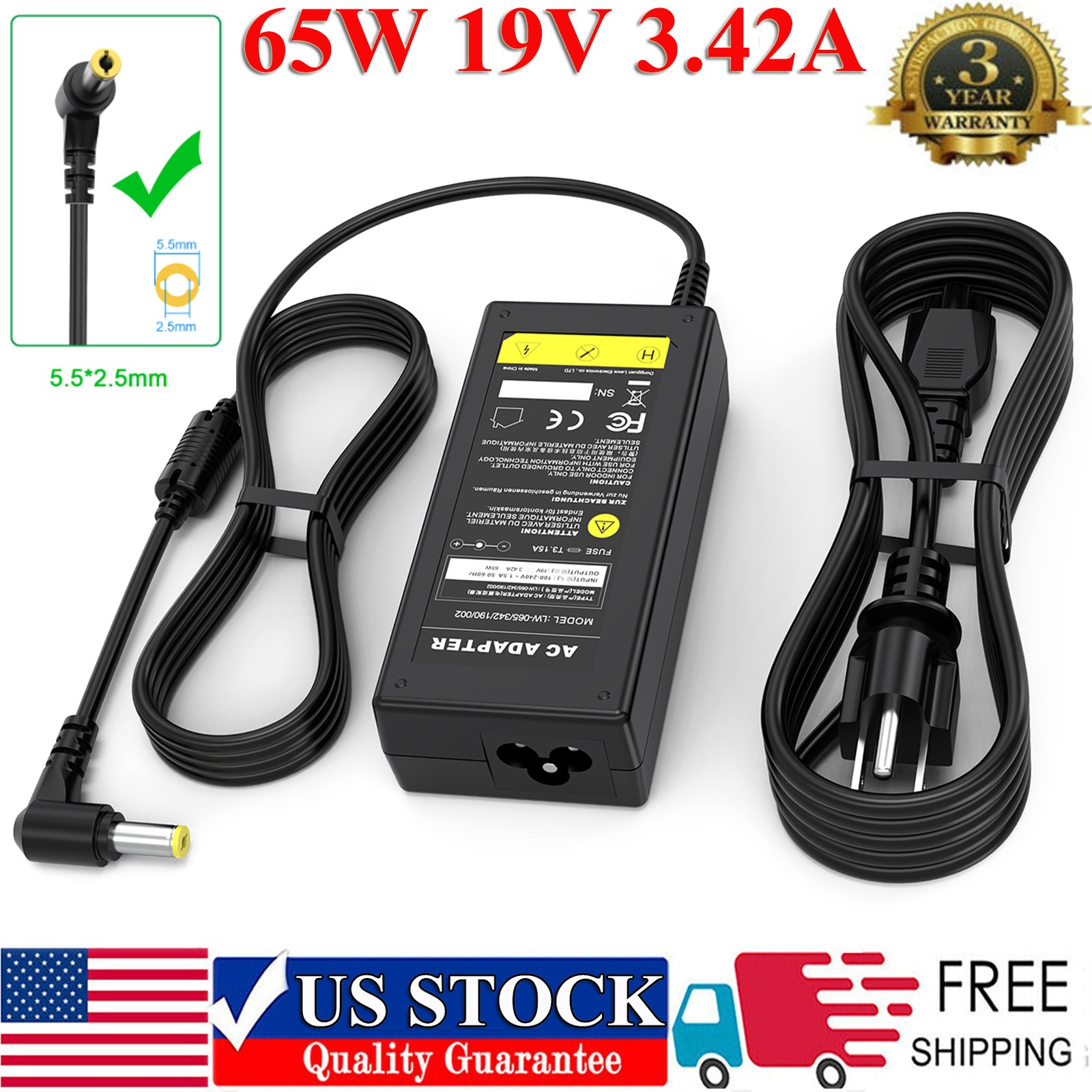 Adapter Power Supply For HP Pavilion 27xi 23xi 25xi 25bw C4D27AA C3Z94AA#ABA FS