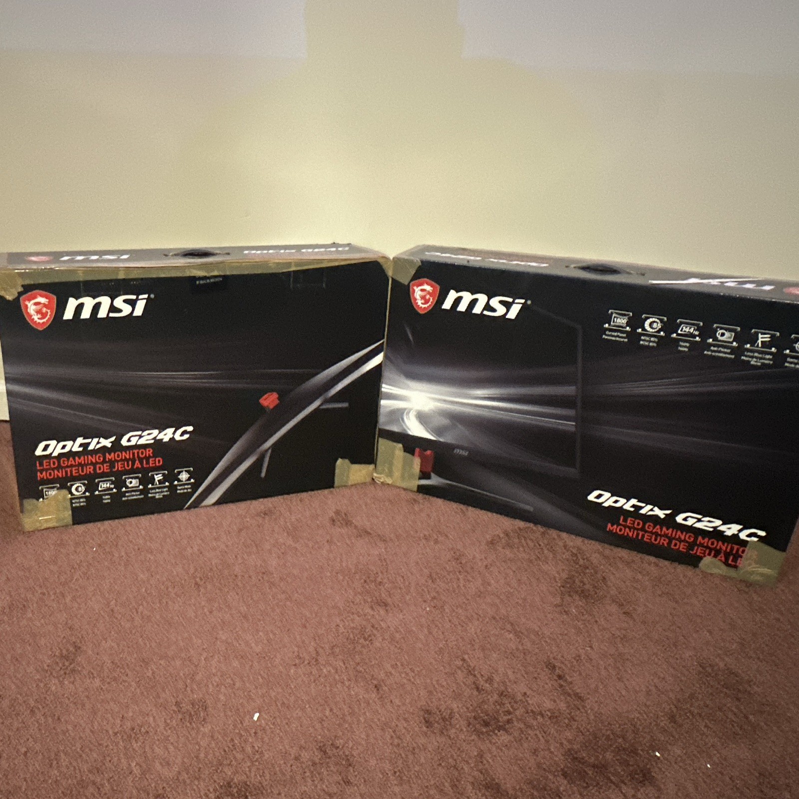 MSI Optix G24C 23.6" Curved LED Gaming Monitor 144Hz 1ms 1080p 