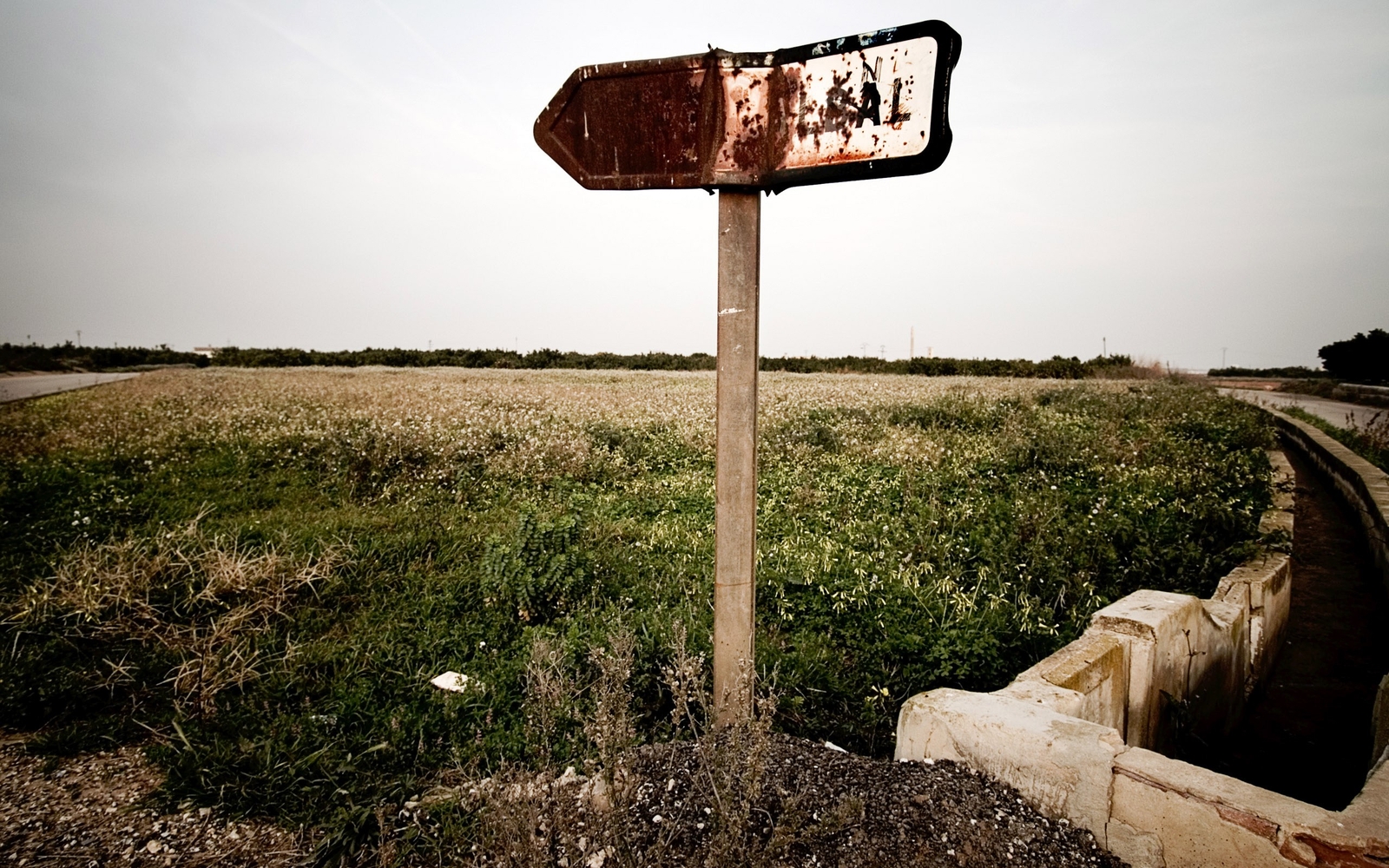 Landscape nature sign old rust Custom Gaming Mat Desk