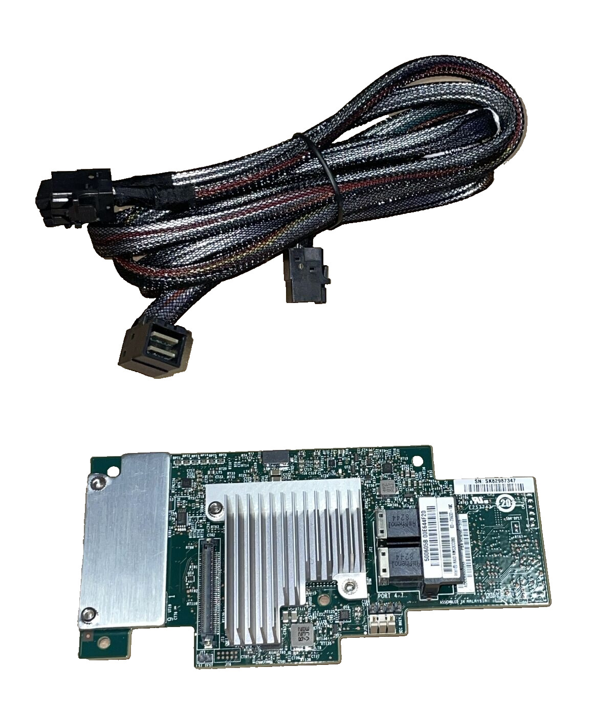 Intel RMS3CC080 SAS 12Gb PCIe 3 Integrated RAID Controller + 2x SAS Cables
