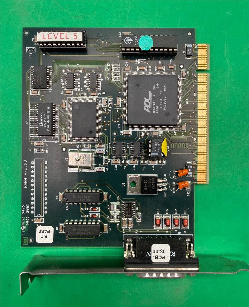 Vintage PCI Interface Expansion Card DB15 Port PLX PCI9050 6904 Rev 02 TC