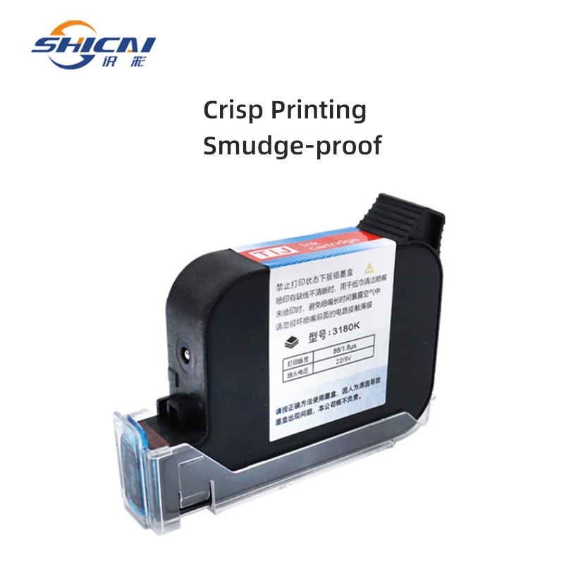 3pcs Blue Ink Cartridge Refill Fast Drying for 12.7mm Handheld Inkjet Printer