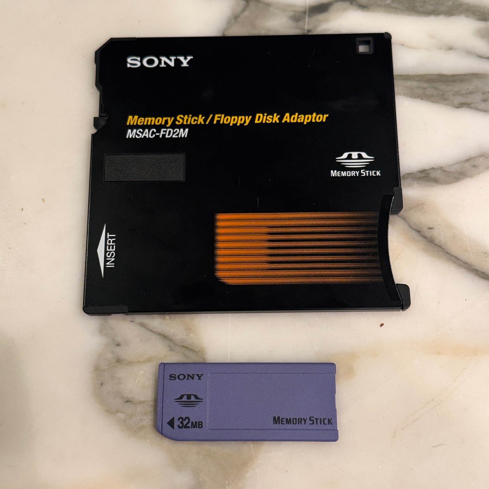 Sony MSAC-FD2M Memory Stick Floppy Disk Adaptor with 32MB Memory Stick