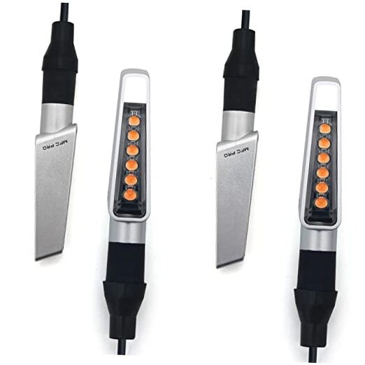 Mini Led Turn Signal Lights () Sequential Sliver-4pcs