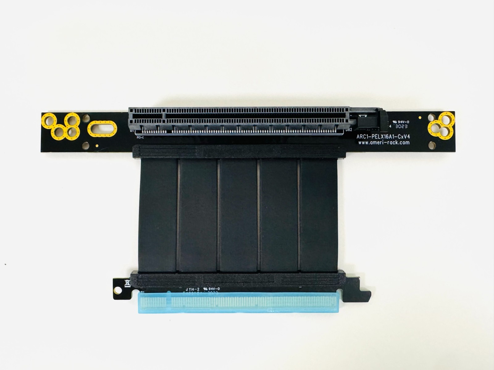 1U PCI-Express PCIE 4.0 Gen4 x16 Riser Card with Flex Cable
