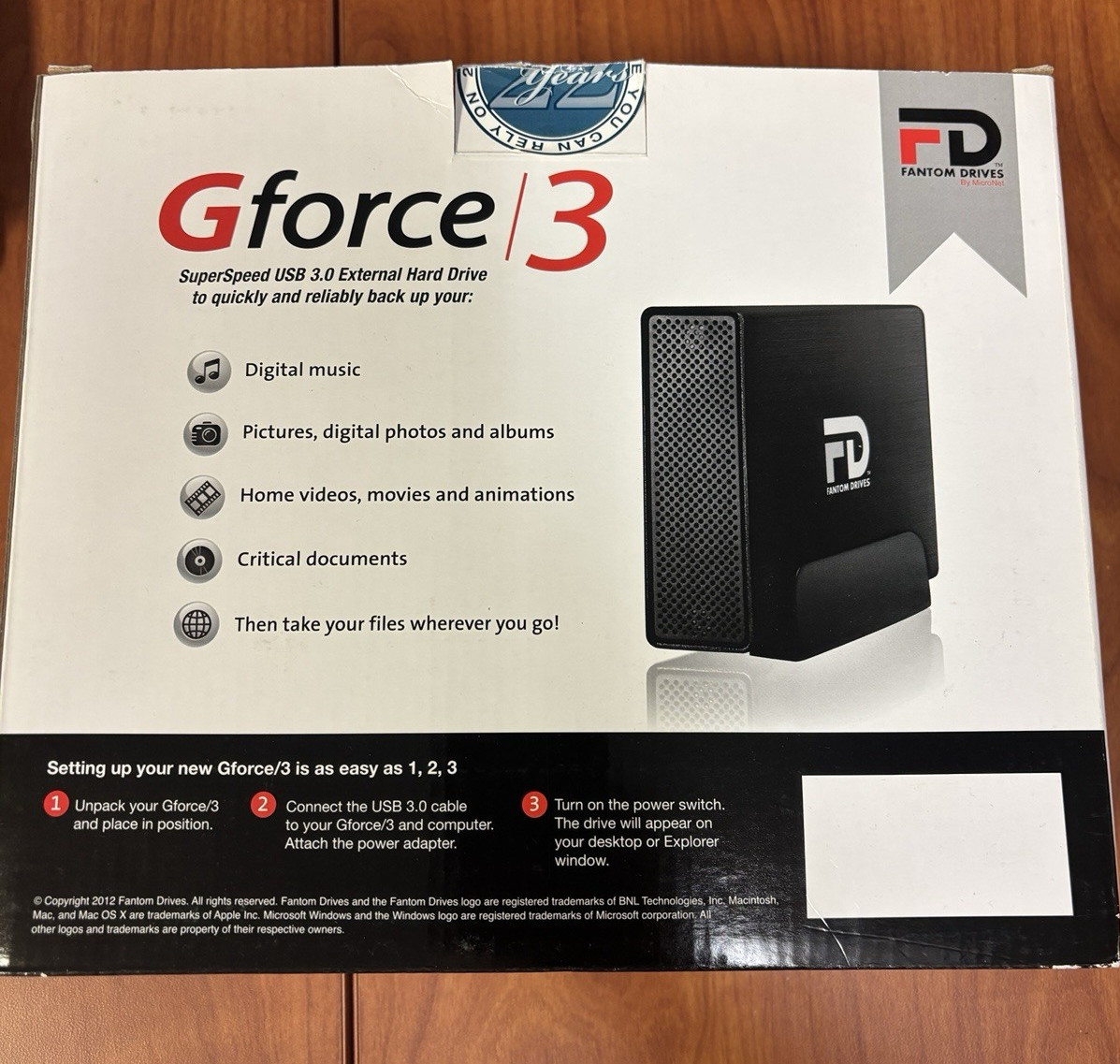 Fantom Drives  G Force 3  2TB External Hard Drive (GF3B2000U)- Open Box