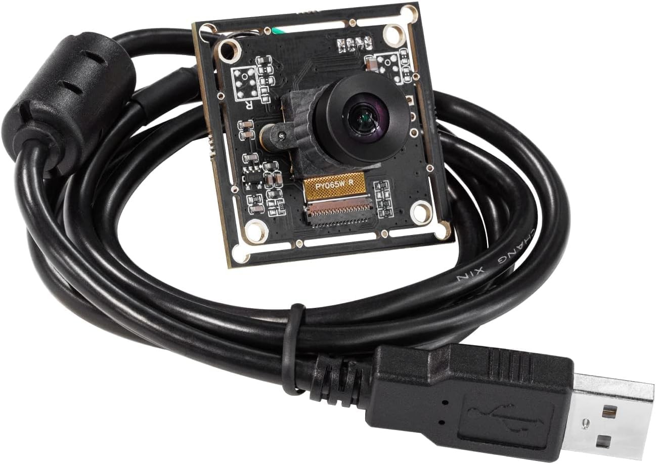Arducam 100fps Mono Global Shutter USB Camera, 720P OV9281 UVC Webcam Module ...