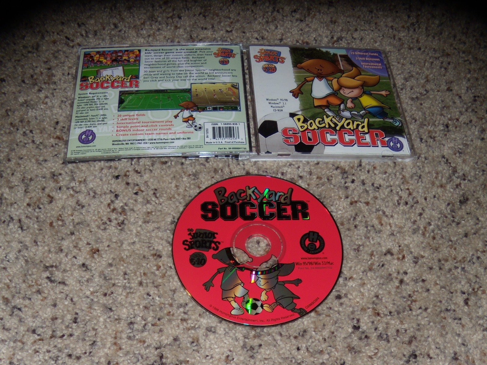 Backyard Soccer (PC/Macintosh Game) Excellent condiiton