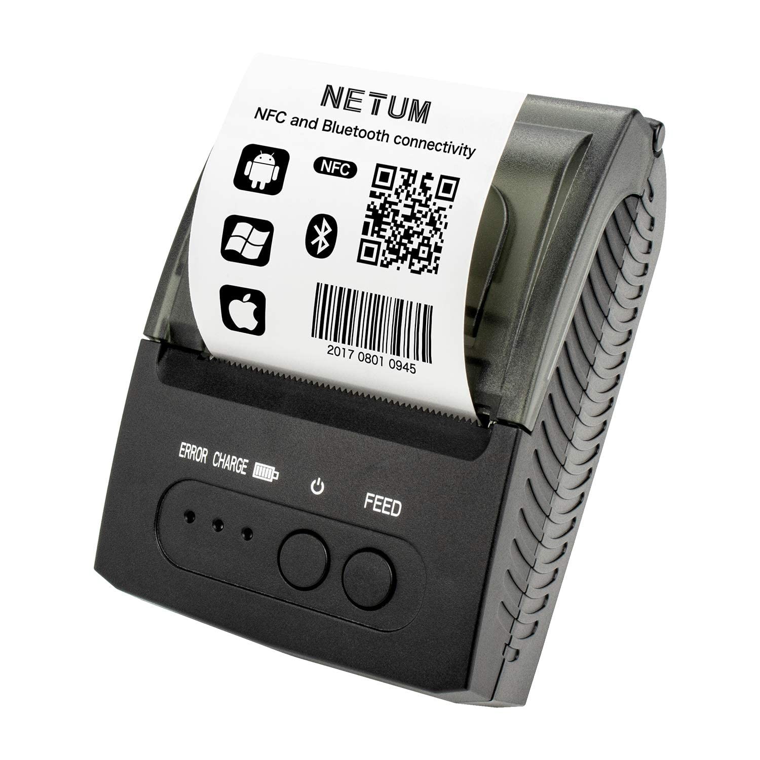 NETUM NT-1809 Bluetooth Receipt Printer 58mm Thermal Compatible Android/Windows