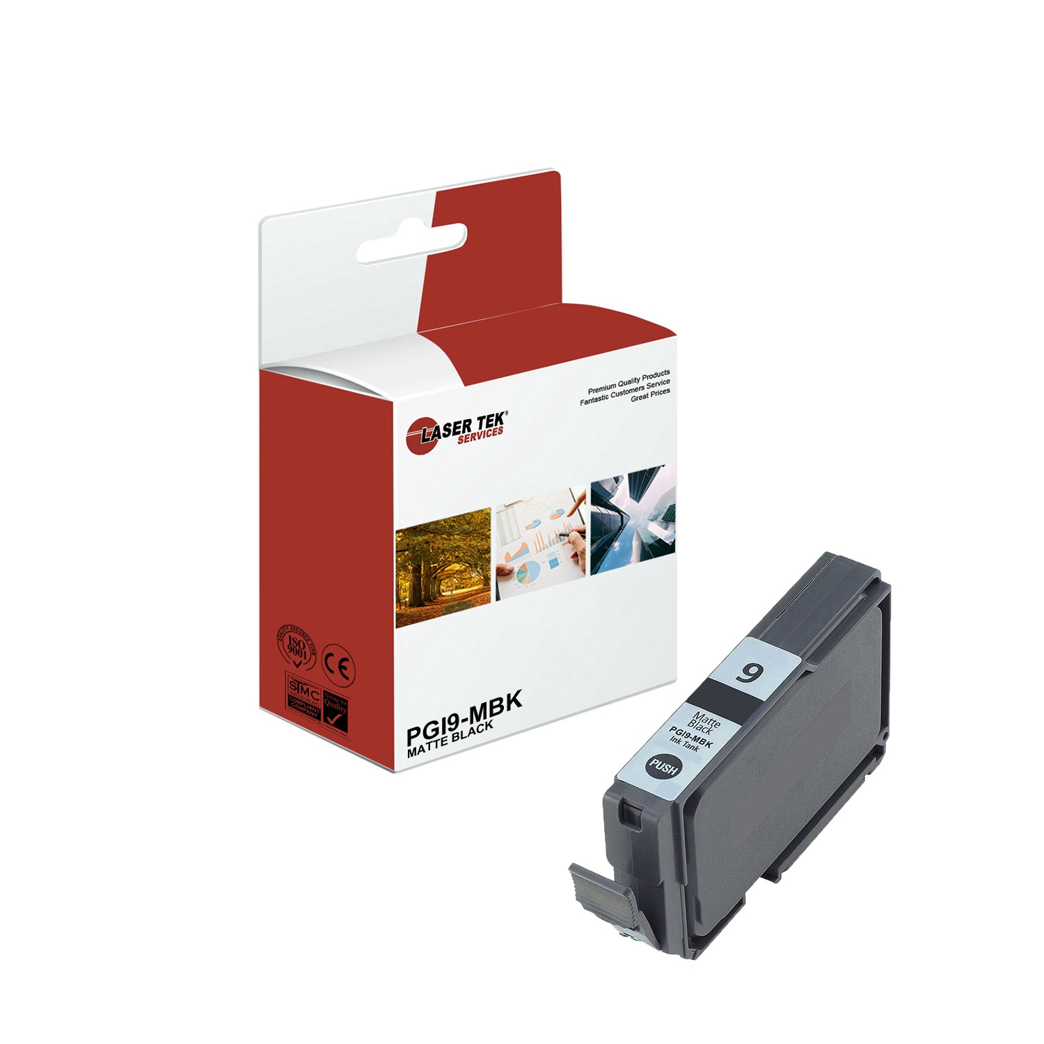 LTS PGI9-MBK Matte Black HY Compatible for Canon Pixma MX7600 / iX7000 Ink