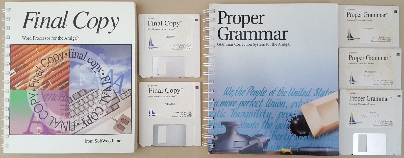 Final Copy v1.3.2 & Proper Grammar v1.5 ©1991 SoftWood for Commodore Amiga