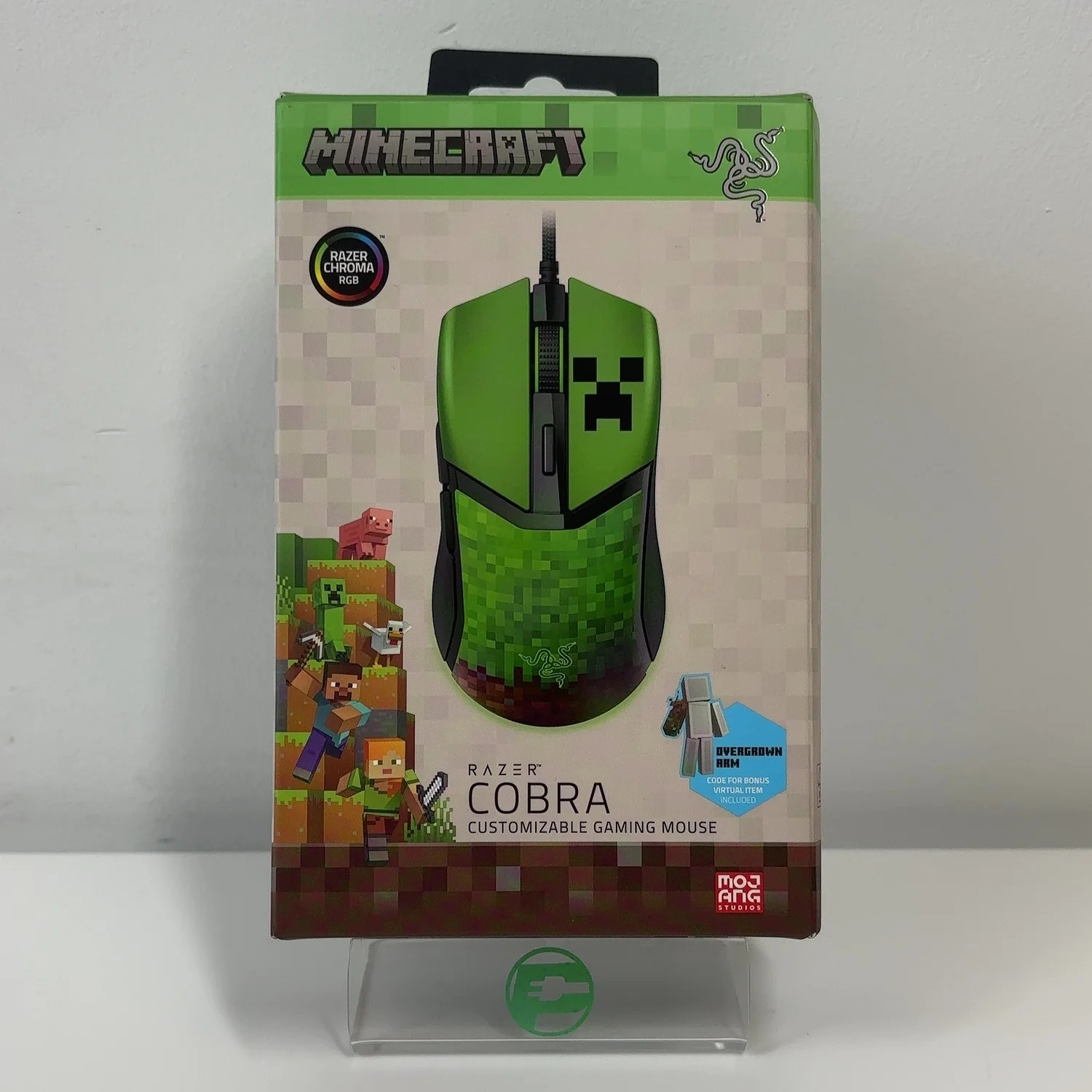 New Razer Cobra RZ01-04650200-R3M1 Wired Wired Gaming Mouse Minecraft Edition