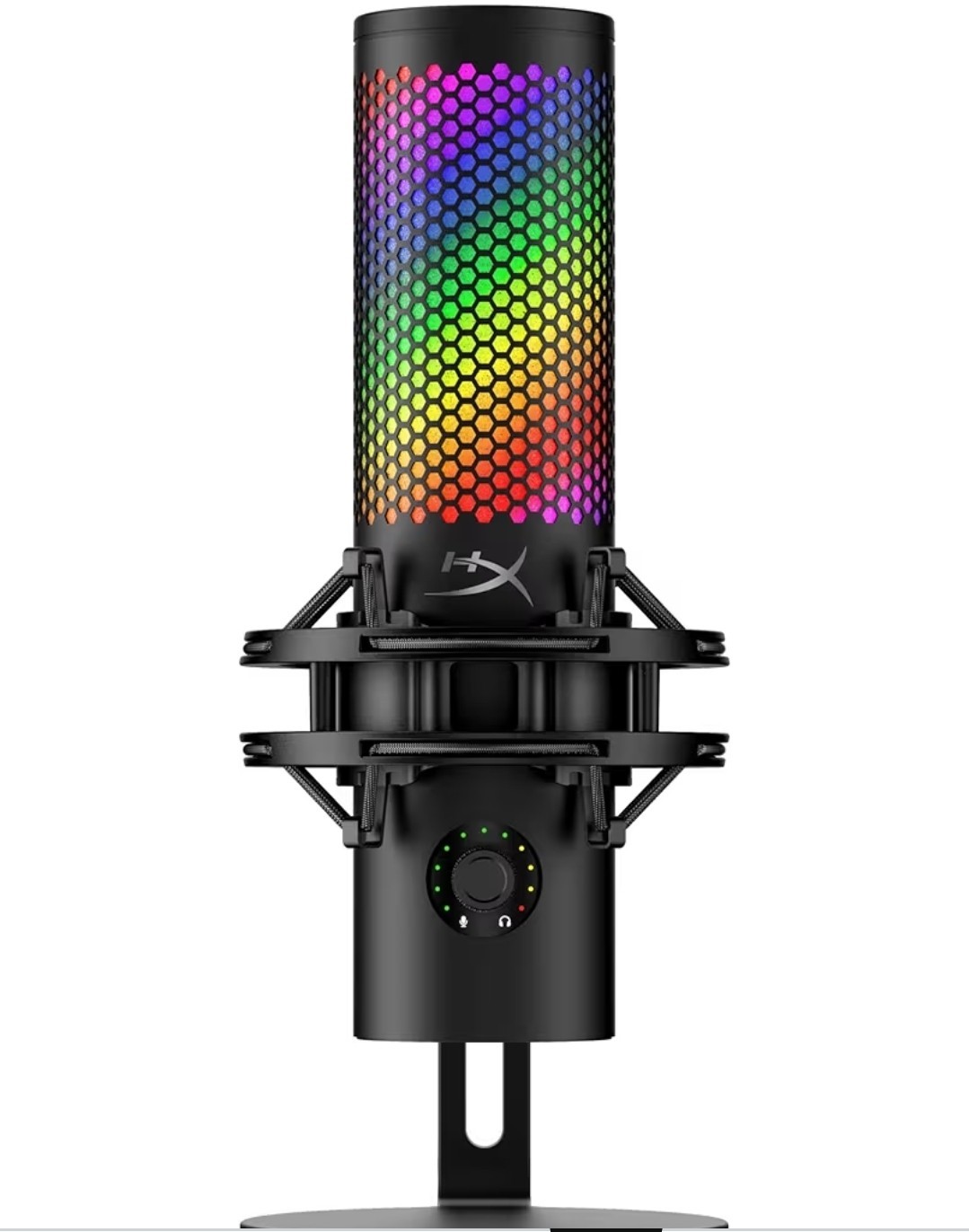 HyperX QuadCast 2 S RGB USB-C Mic Touch Mute Detachable Shock Mount Black