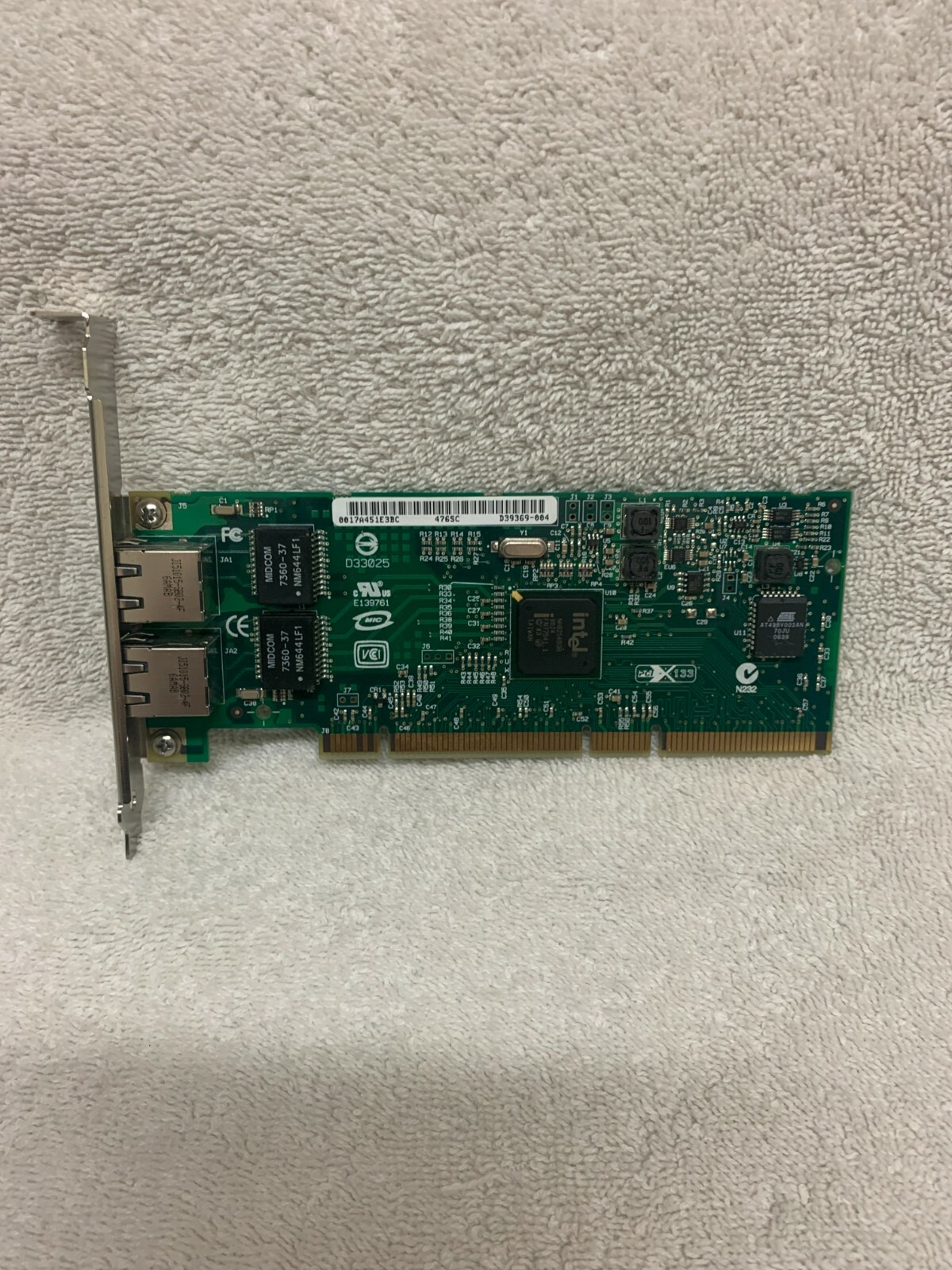 HP AB352-60003 1G 2-Port PCI-X Network Adapter D339365 - USED