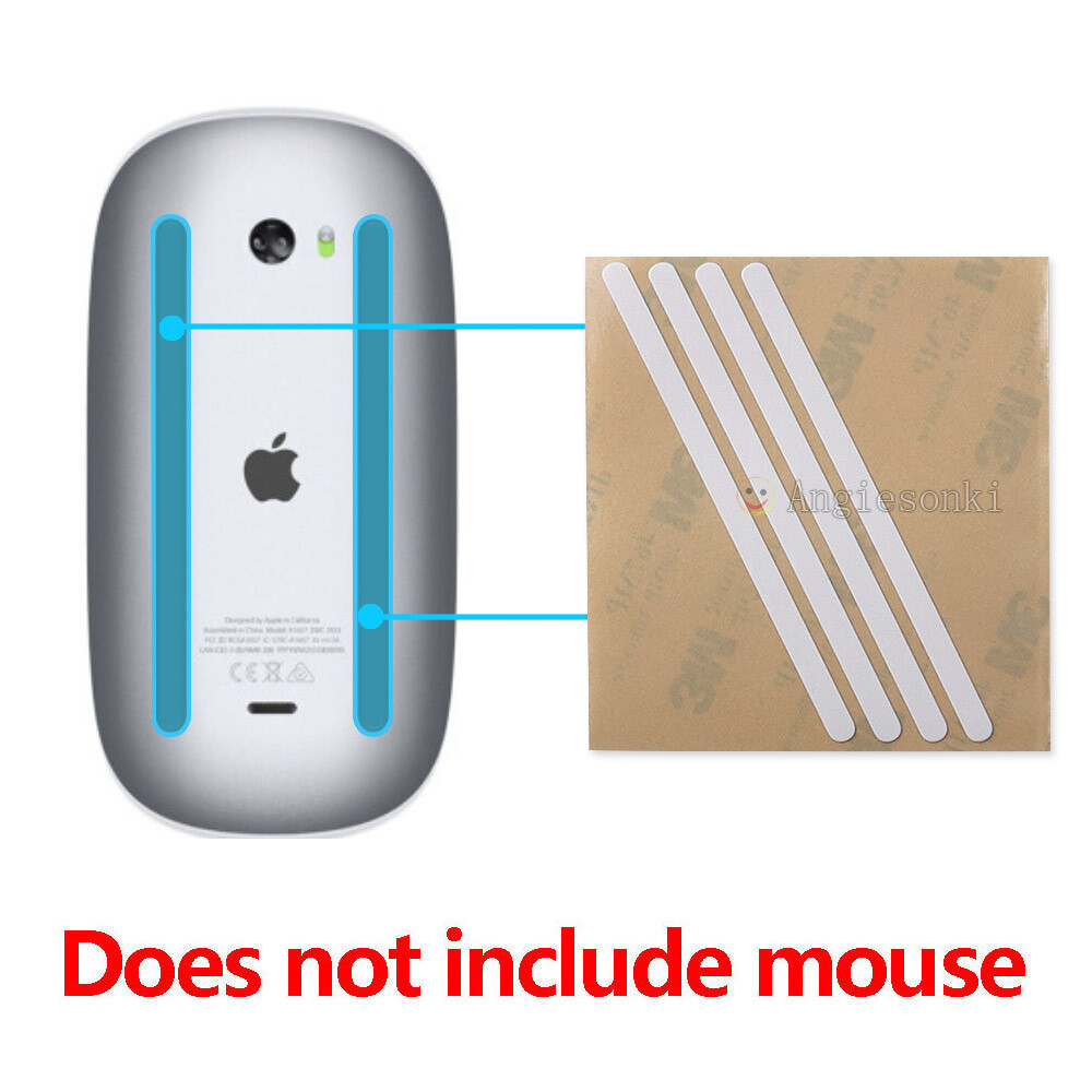 2 Sets Hotline Games Mouse Feet Mouse Skate For APPLE Magic Mouse 2