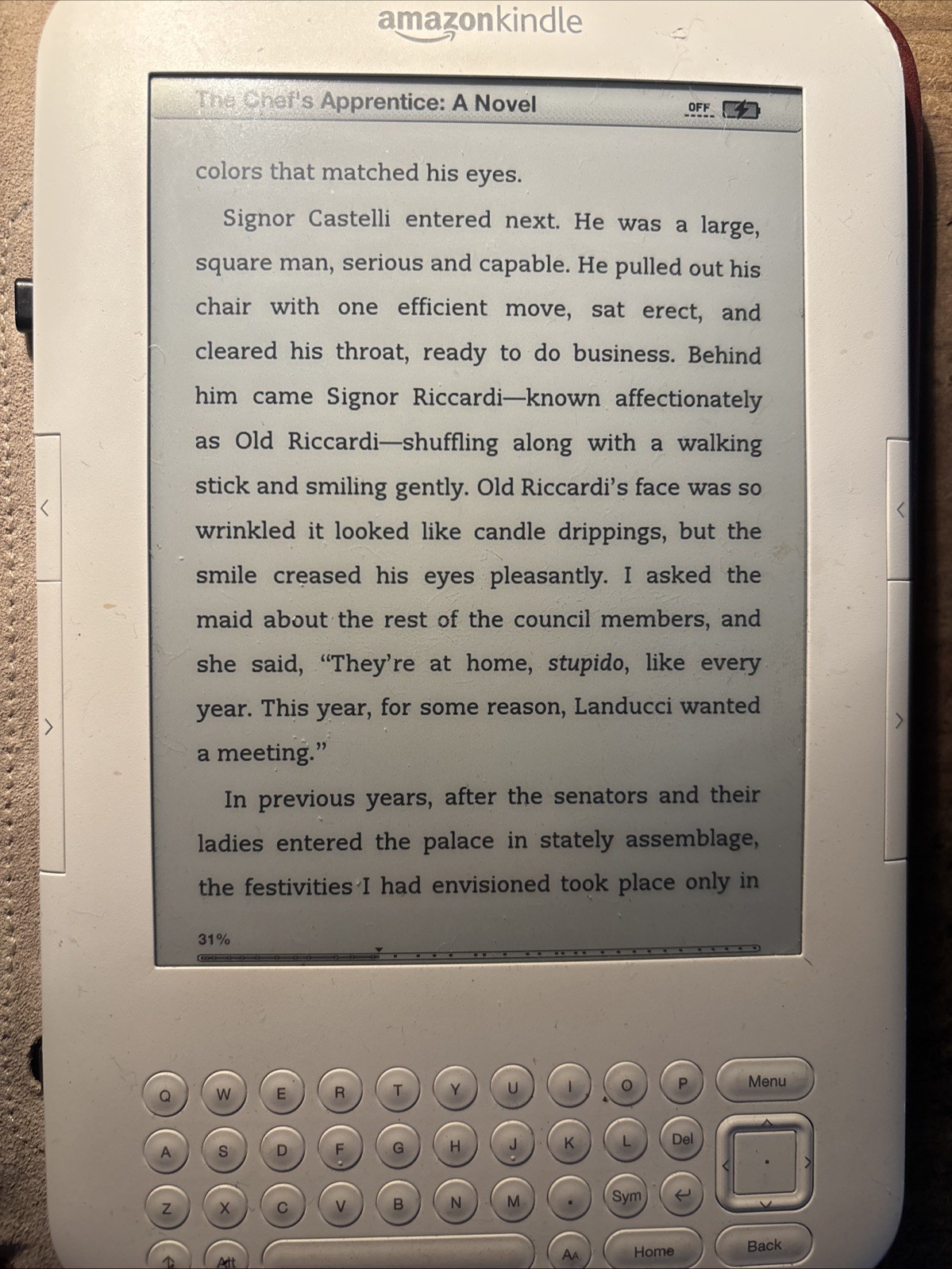 Amazon Kindle Keyboard 3rd Gen White eReader