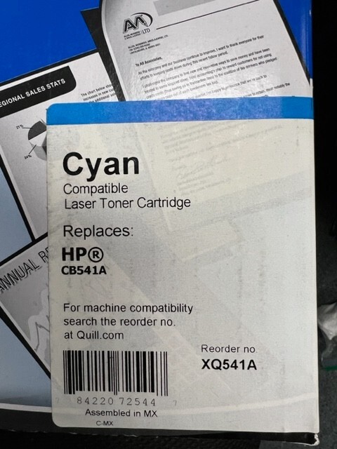 Quill Brand® Remanufactured Cyan Standard Yield Toner Cartridge