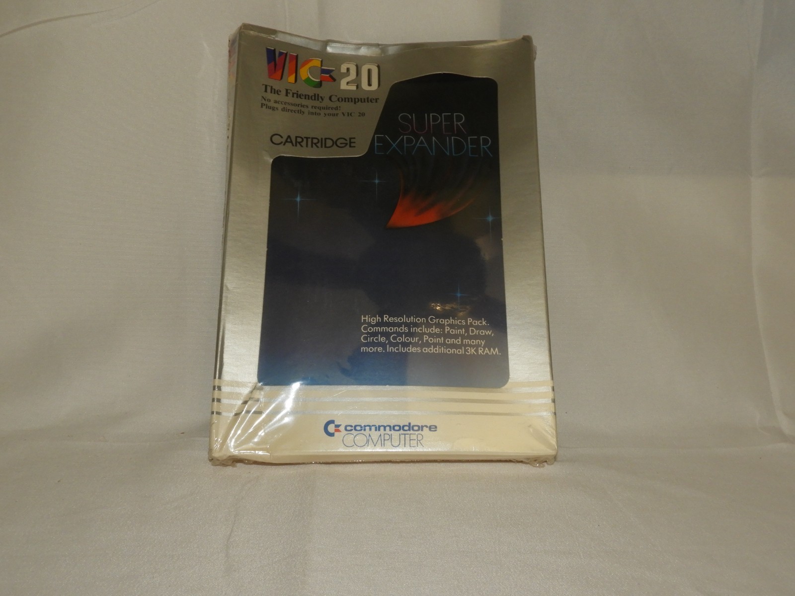Commodore VIC-20 Super Expander 3K RAM Cartridge VIC-1211A Sealed Vintage