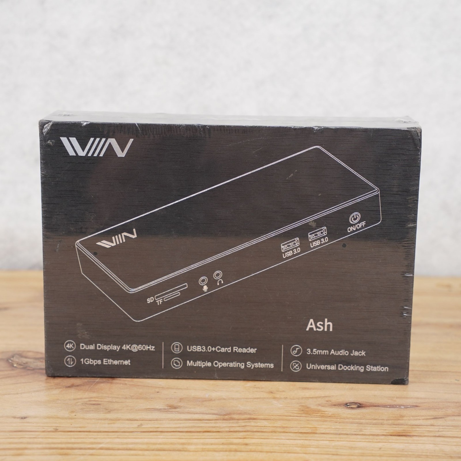 IVIIN Docking Station D6902 Ash 4K Dual Display USB 3.0 Universal Brand New