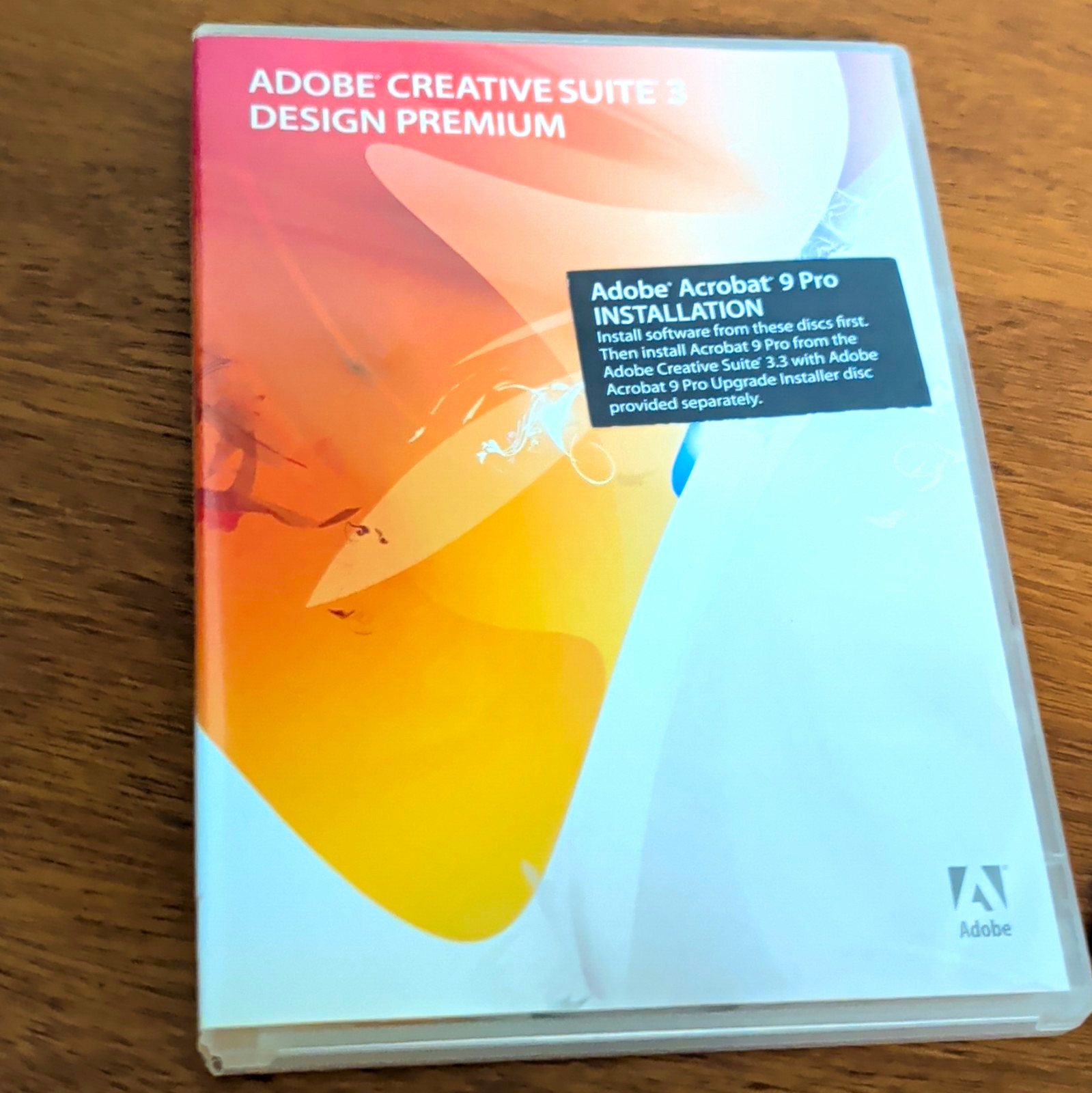 Adobe Creative Suite 3 Design Premium 5 DVDs W/ upgrade, serial numbers and book